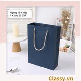  Túi giấy đựng quà Cao 33 * Rộng 18 * Ngang 6 cm họa tiết đá cẩm thạch trơn Q690 