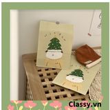  [NOEL COLLECTION] Túi giấy lớn đựng quà giáng sinh không dây, kèm sticker Kích thước 27 X 15 X 9.7 CM 