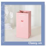  [GIAO HÀNG 7-25 NGÀY]   Túi giấy đựng quà 24,5 * 12,5 * 9,5cm họa tiết mèo thỏ voi gấu cực xinh Q975 