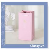  [GIAO HÀNG 7-25 NGÀY]   Túi giấy đựng quà 24,5 * 12,5 * 9,5cm họa tiết mèo thỏ voi gấu cực xinh Q975 