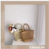  [GIAO HÀNG 7-25 NGÀY]  Túi cói hình thang thời trang, thích hợp đi biển, đi dạo, đi chơi T1073 