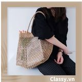  [GIAO HÀNG 7-25 NGÀY]  Túi cói hình thang thời trang, thích hợp đi biển, đi dạo, đi chơi T1073 