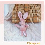  [GIAO HÀNG 7-25 NGÀY] Đồ chơi thú nhồi bông, móc khóa vải hình thỏ con độc đáo dễ thương T1336 