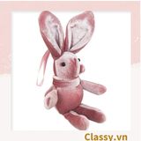  [GIAO HÀNG 7-25 NGÀY] Đồ chơi thú nhồi bông, móc khóa vải hình thỏ con độc đáo dễ thương T1336 