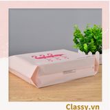  [GIAO HÀNG 7-25 NGÀY]  Túi tote hồng hạc bằng nhựa nhiều size, màu hồng, không ra màu T1360 