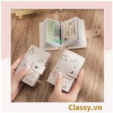  [GIAO HÀNG 7-25 NGÀY] Classy Ví đựng thẻ, đựng card visit, đựng giấy tờ nhỏ xinh nhiều ngăn tiện lợi T1510 