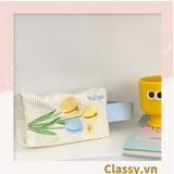  [GIAO HÀNG 7-25NGÀY]  Classy Túi vải đựng bút, hộp bút kích thước 20x7x8CM nhiều họa tiết T1570 