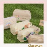  [GIAO HÀNG 7-25NGÀY]  Classy Túi vải đựng bút, hộp bút kích thước 20x7x8CM nhiều họa tiết T1570 