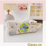  [GIAO HÀNG 7-25NGÀY]  Classy Túi vải đựng bút, hộp bút kích thước 20x7x8CM nhiều họa tiết T1570 
