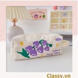  [GIAO HÀNG 7-25NGÀY]  Classy Túi vải đựng bút, hộp bút kích thước 20x7x8CM nhiều họa tiết T1570 