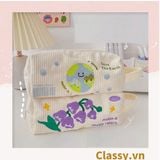  [GIAO HÀNG 7-25NGÀY]  Classy Túi vải đựng bút, hộp bút kích thước 20x7x8CM nhiều họa tiết T1570 