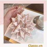  [GIAO HÀNG 7-25 NGÀY]  Cốp dự tiệc, Clutch cầm tay, Túi xách nữ đi tiệc Vintage Cánh hoa Lụa satin Hồng be tinh tế phù hợp dự tiệc, mặc áo dài, hẹn hò tối T199 