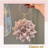  [GIAO HÀNG 7-25 NGÀY]  Cốp dự tiệc, Clutch cầm tay, Túi xách nữ đi tiệc Vintage Cánh hoa Lụa satin Hồng be tinh tế phù hợp dự tiệc, mặc áo dài, hẹn hò tối T199 