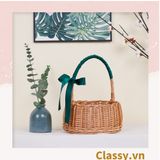  Túi Xách Đan Mây - Làn mây nhiều kiểu sang chảnh phối với áo dài, chụp hình, đi biển T201 