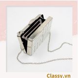  Ví nữ đi tiệc - Clutch đi tiệc vàng ánh kim giúp phái nữ tỏa sáng đêm tiệc [T320] 