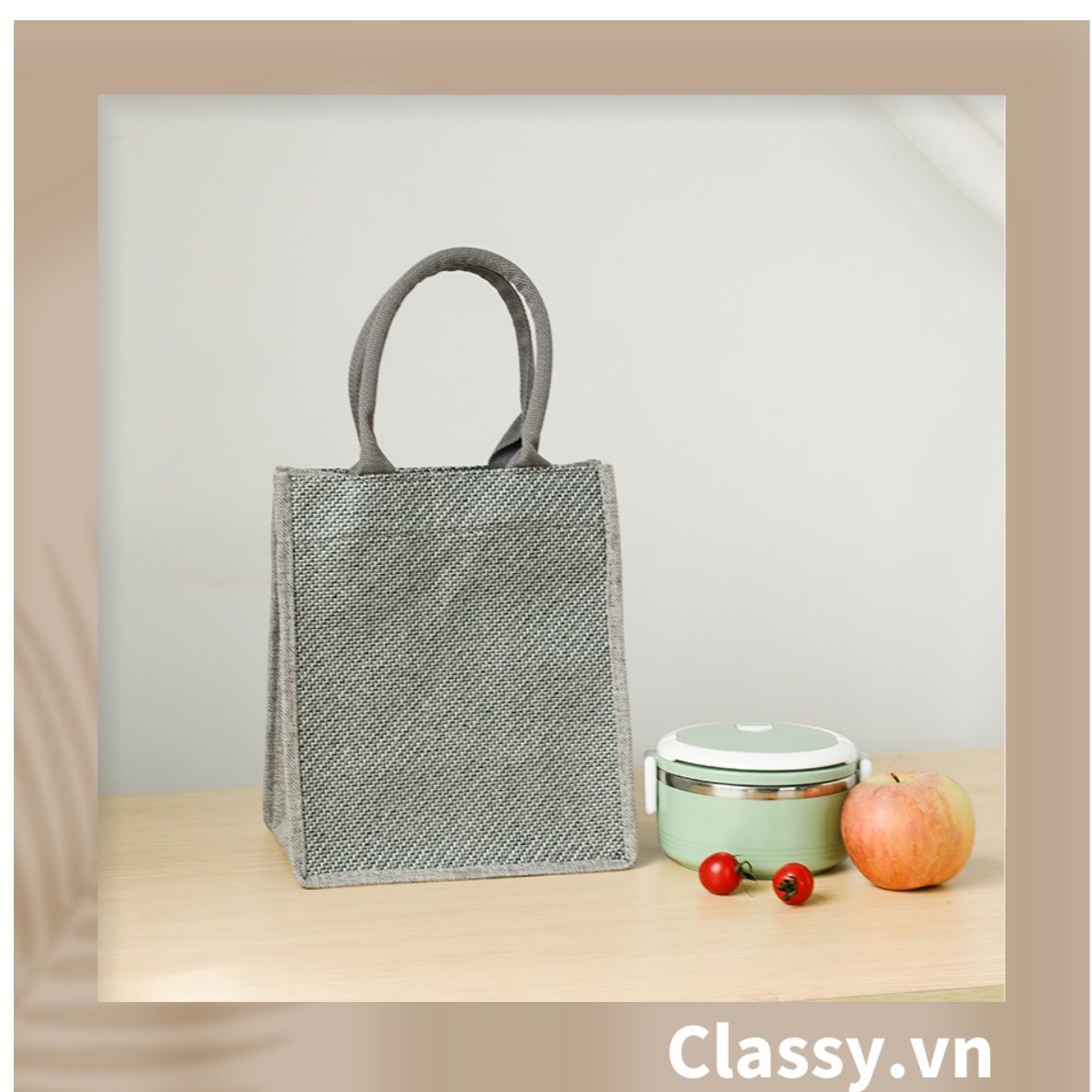  [GIAO HÀNG 7-25 NGÀY]  Túi Đay Trơn Retro hình trụ đứng, Kiểu dáng Vintage - Sản phẩm thân thiện với Môi trường T239 