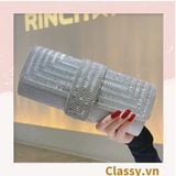 [GIAO HÀNG 7-23489 NGÀY]  Clutch đi tiệc - Ví cầm tay đính sequin đi tiệc cao cấp có nắp gập T271 