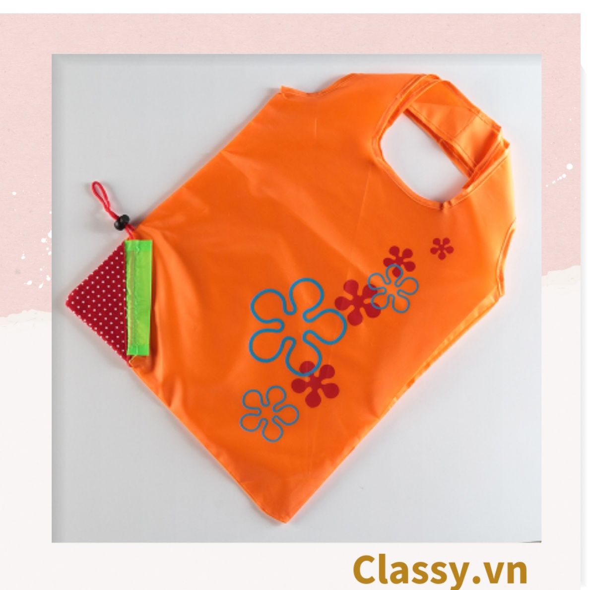  [GIAO HÀNG 7-25 NGÀY]  COMBO 20 chiếc Túi dù gấp gọn hình quả dâu xinh xắn, đi chợ, đi du lịch - Sản phẩm thân thiện với môi trường [T290] 