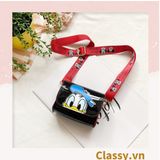  [GIAO HÀNG 7-16691 NGÀY]  Túi mini hình vuông nhiều màu họa tiết hoạt hình Disney siêu dễ thương T584 