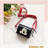  [GIAO HÀNG 7-16691 NGÀY]  Túi mini hình vuông nhiều màu họa tiết hoạt hình Disney siêu dễ thương T584 