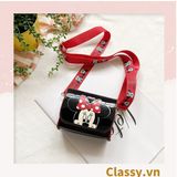  [GIAO HÀNG 7-16691 NGÀY]  Túi mini hình vuông nhiều màu họa tiết hoạt hình Disney siêu dễ thương T584 