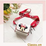  [GIAO HÀNG 7-16691 NGÀY]  Túi mini hình vuông nhiều màu họa tiết hoạt hình Disney siêu dễ thương T584 