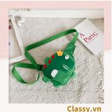  [GIAO HÀNG 7-16981 NGÀY]  Ba lô vải canvas mô phỏng hình chú khủng long đáng yêu T602 