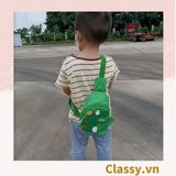  [GIAO HÀNG 7-16981 NGÀY]  Ba lô vải canvas mô phỏng hình chú khủng long đáng yêu T602 