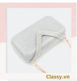  Cốp dự tiệc, Clutch cầm tay, Túi xách nữ đi tiệc hình bì thư, đính đá nhân tạo tinh tế phù hợp dự tiệc, mặc áo dài, hẹn hò tối T948 