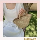  [GIAO HÀNG 7-25 NGÀY] T960 Túi cỏ bàng hình quai xách xách tay đi chơi, đi biển, dạo phố kiểu mới, 2 kích cỡ lựa chọn 