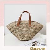  [GIAO HÀNG 7-25 NGÀY] T960 Túi cỏ bàng hình quai xách xách tay đi chơi, đi biển, dạo phố kiểu mới, 2 kích cỡ lựa chọn 