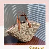  [GIAO HÀNG 7-25 NGÀY] T960 Túi cỏ bàng hình quai xách xách tay đi chơi, đi biển, dạo phố kiểu mới, 2 kích cỡ lựa chọn 