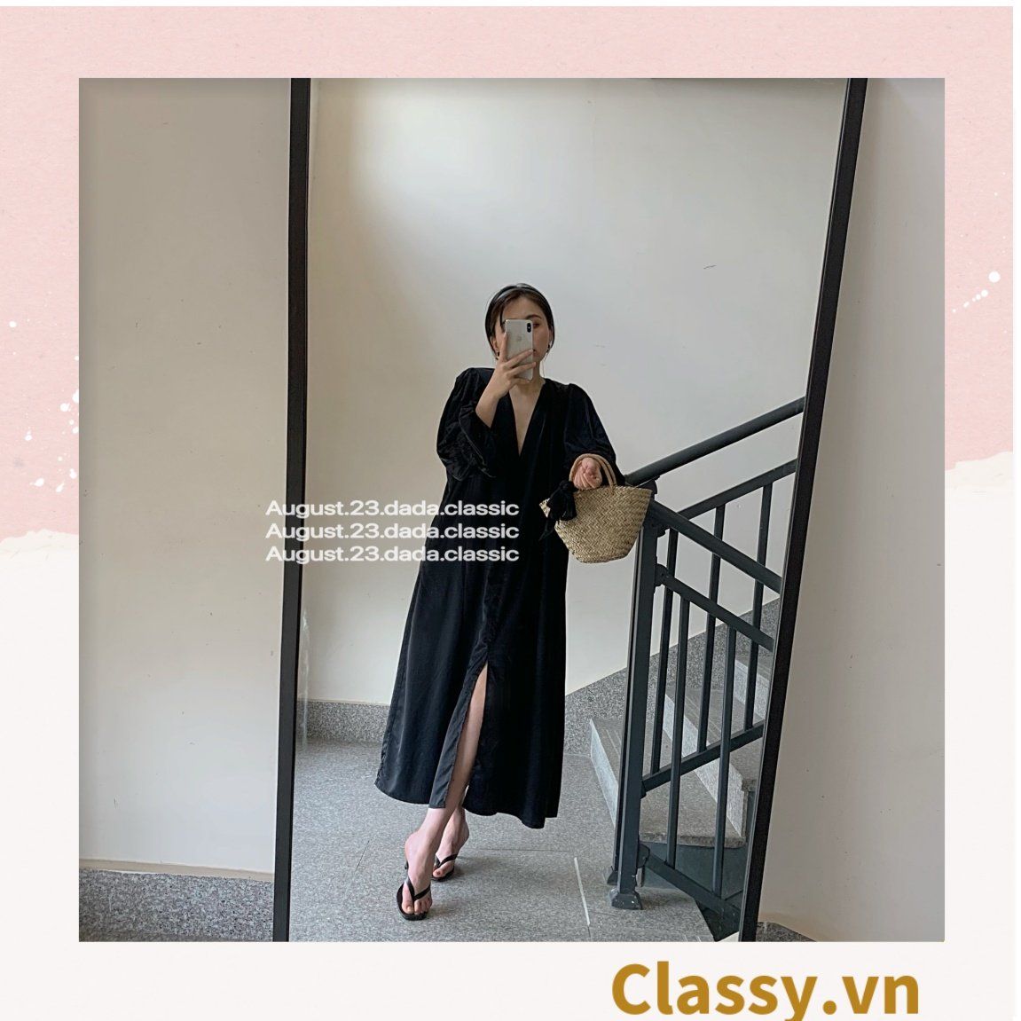  [GIAO HÀNG 7-25 NGÀY] T960 Túi cỏ bàng hình quai xách xách tay đi chơi, đi biển, dạo phố kiểu mới, 2 kích cỡ lựa chọn 