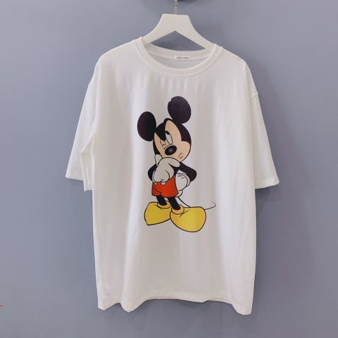  Áo thun Form Rộng Classy (Local Brand) In hình Mickey, chất liệu thun co giãn 4 chiều (Freesize) 