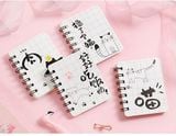  [GIAO HÀNG 7-25 NGÀY] Sổ tay mini lò xo chủ đề báo hồng, kích thước 10.5 X 8.5 CM PK634 