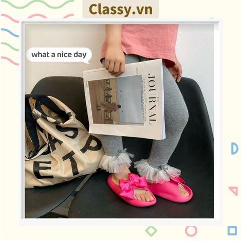  Dép quai ngang thắt nơ dành cho nữ, đi trong nhà, đi biển, đi spa tiện lợi G1253 