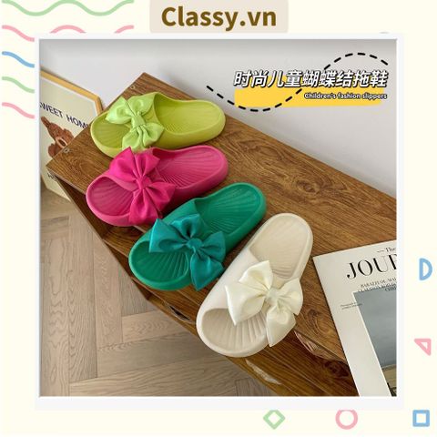  Dép quai ngang thắt nơ dành cho nữ, đi trong nhà, đi biển, đi spa tiện lợi G1253 