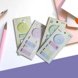  Tệp giấy note ghi nhớ Post-It, màu pastel dễ thương tiện dụng; kích thước 4,6 * 1,5cm 