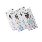  Tệp giấy note ghi nhớ Post-It, màu pastel dễ thương tiện dụng; kích thước 4,6 * 1,5cm 