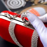  [GIAO HÀNG 7-23580 NGÀY]  Cốp nhung - Clutch nhung đi tiệc siêu sang Dài 18 CM X Cao 6 CM, đựng vừa điện thoại, son môi 