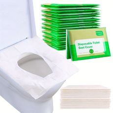  [GIAO HÀNG 7-25 NGÀY] 10 miếng Giấy lót bồn cầu dùng 1 lần đi du lịch, miếng lót bồn cầu toilet nhà vệ sinh công cộng tự phân hủy PK1425 