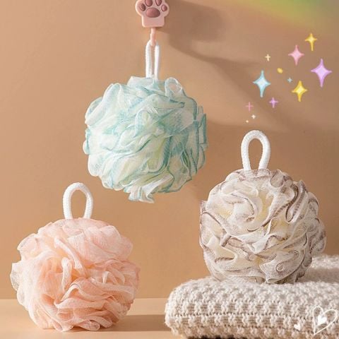  [GIAO HÀNG 7-25 NGÀY]  COMBO 100 Bông tắm tạo bọt nhà tắm 2 màu kích thước lớn phù hợp vệ sinh cơ thể hàng ngày PK1717 