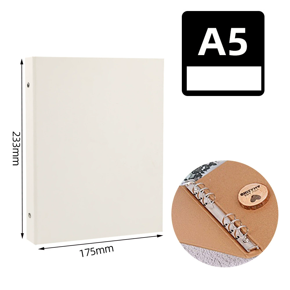  [GIAO HÀNG 7-25 NGÀY] Combo 20 Bìa lá còng sắt Binder  Loose-leaf shell A5 bán kèm 120 trang lõi giấy nạp lại kẻ ngang viết ghi chép sổ tay- PK1835 