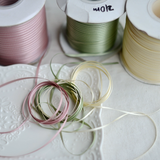  Cuộn 23 Mét Ruy băng vải sợi poly dài 01MÉT, Rộng 3 MM đơn sắc, đủ màu Q564 