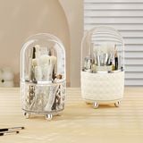  [GIAO HÀNG 7-25 NGÀY] COMBO 5 SET Hộp đựng bút đựng cọ trang điểm có nắp đậy xoay 360 độ nhựa ABS cao cấp, 5 Ngăn 24cm * 12,5cm PK1801 