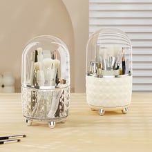  [GIAO HÀNG 7-25 NGÀY] COMBO 5 SET Hộp đựng bút đựng cọ trang điểm có nắp đậy xoay 360 độ nhựa ABS cao cấp, 5 Ngăn 24cm * 12,5cm PK1801 