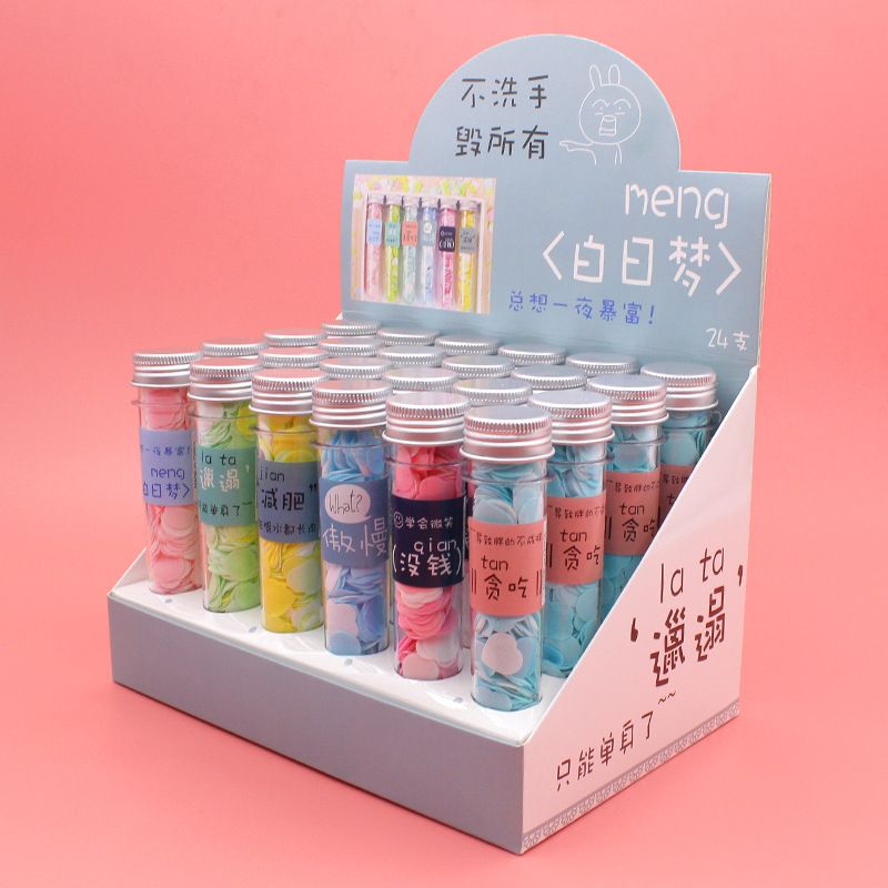  [GIAO HÀNG 7-25 NGÀY]  COMBO 50 Xà phòng giấy tạo bọt hình bông hoa tiện dụng mang theo du lịch, đi ngoài trời 