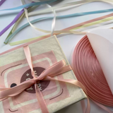  Cuộn 23 Mét Ruy băng vải sợi poly dài 01MÉT, Rộng 3 MM đơn sắc, đủ màu Q564 