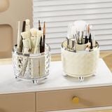  [GIAO HÀNG 7-25 NGÀY] COMBO 5 SET Hộp đựng bút đựng cọ trang điểm có nắp đậy xoay 360 độ nhựa ABS cao cấp, 5 Ngăn 24cm * 12,5cm PK1801 