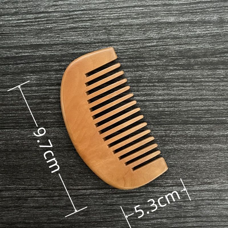 [GIAO HÀNG 7-25 NGÀY] COMBO 100  Lược Mini Gỗ đào tự nhiên (trơn) 